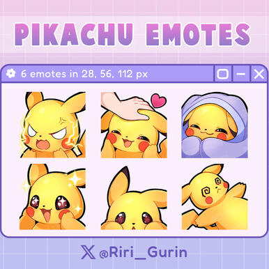 Pikachu Emotes - 10$