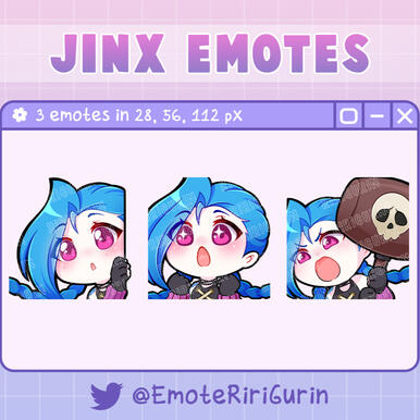 Jinx Emotes - 10$